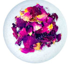 Therapeutic Rose & Pink Grapefruit Bath Bomb – Natural Aromatherapy Bath Fizzer with Essential Oils