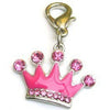 Sparkling Pet Collar Charm with 12 Crystals – Princess & Prince Boutique Pet Jewellery Pendant with Lobster Clasp