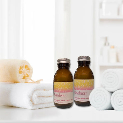 Flawless Luxury Shower Gel Oriental Bliss – Vegan Frangipani & Jasmine Body Wash with Aloe Vera