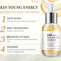 AUQUEST Anti-Wrinkle Facial Products Kit – 24K Gold Retinol Skincare Set for Dark Spots, Eye Bags & Firming
