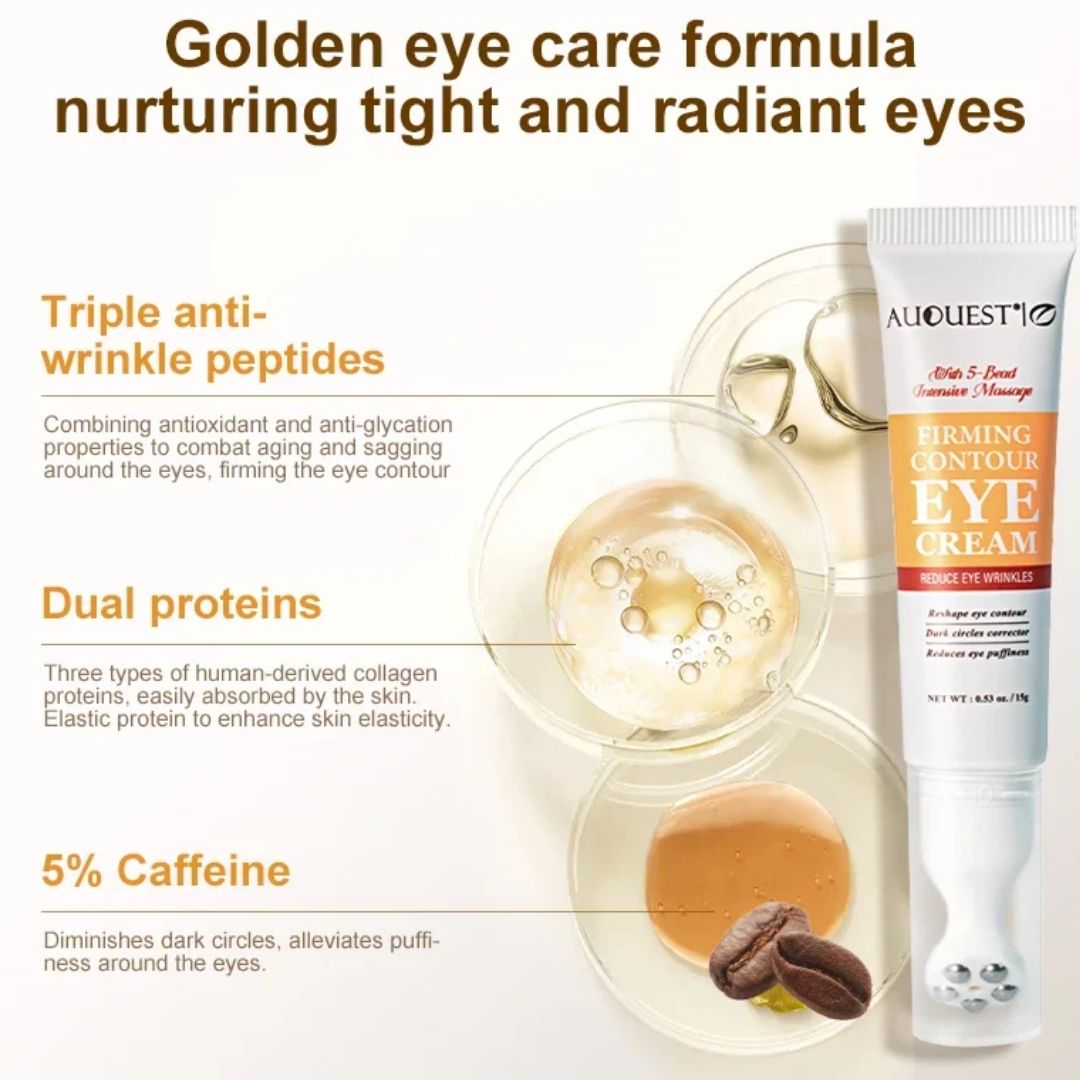 AUQUEST Anti-Wrinkle Facial Products Kit – 24K Gold Retinol Skincare Set for Dark Spots, Eye Bags & Firming