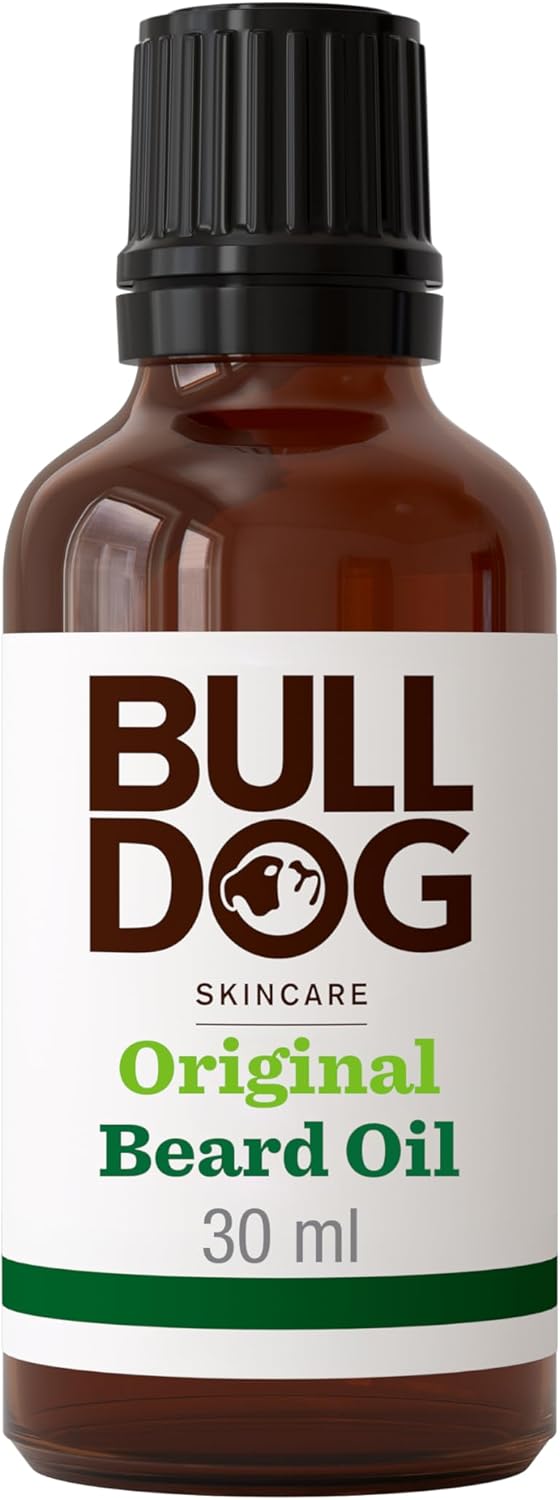 Bulldog Skincare Original Beard Oil, Men's Grooming, Beard Moisturiser for Softer, Supple Beards, 30g