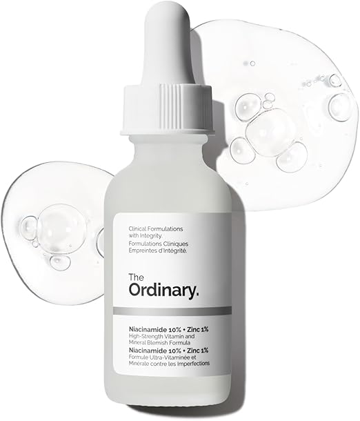 The Ordinary Niacinamide 10% + Zinc 1%, Brightening & Smoothing Serum for Blemish-Prone Skin, 30ml