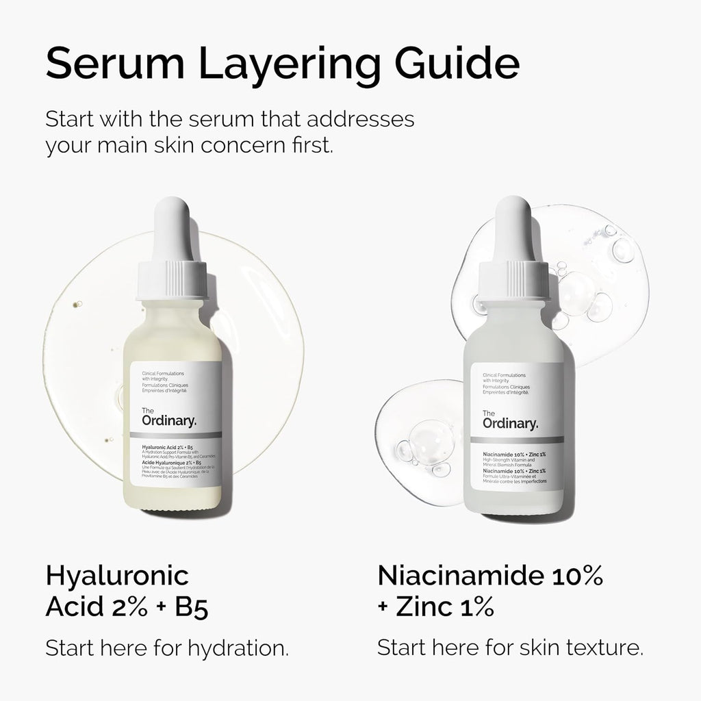The Ordinary Niacinamide 10% + Zinc 1%, Brightening & Smoothing Serum for Blemish-Prone Skin, 30ml