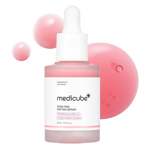 Medicube PDRN Pink Peptide Brightening Serum Niacinamide, Hydrating & Moisturising & Firming, 30ml