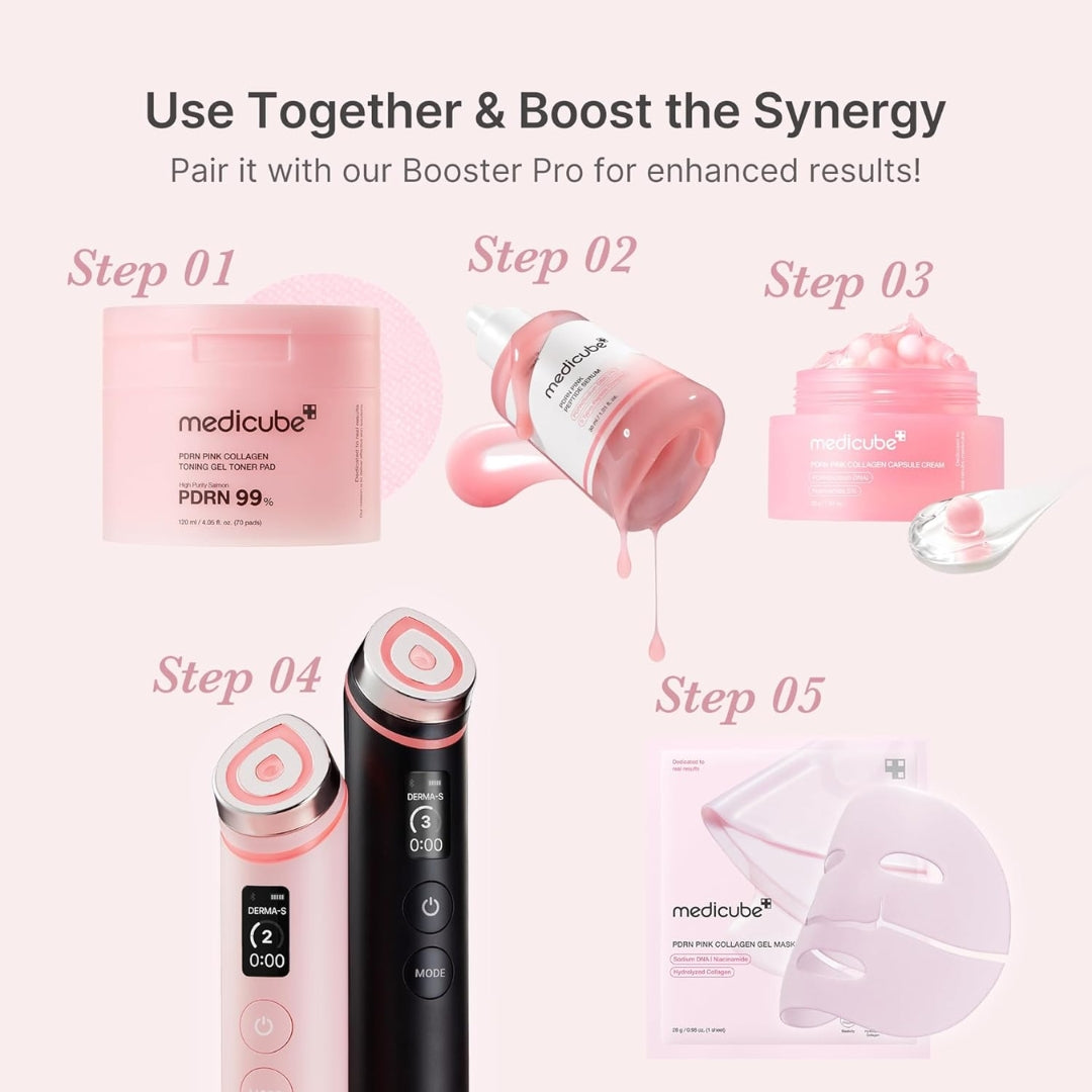 Medicube PDRN Pink Peptide Brightening Serum Niacinamide, Hydrating & Moisturising & Firming, 30ml