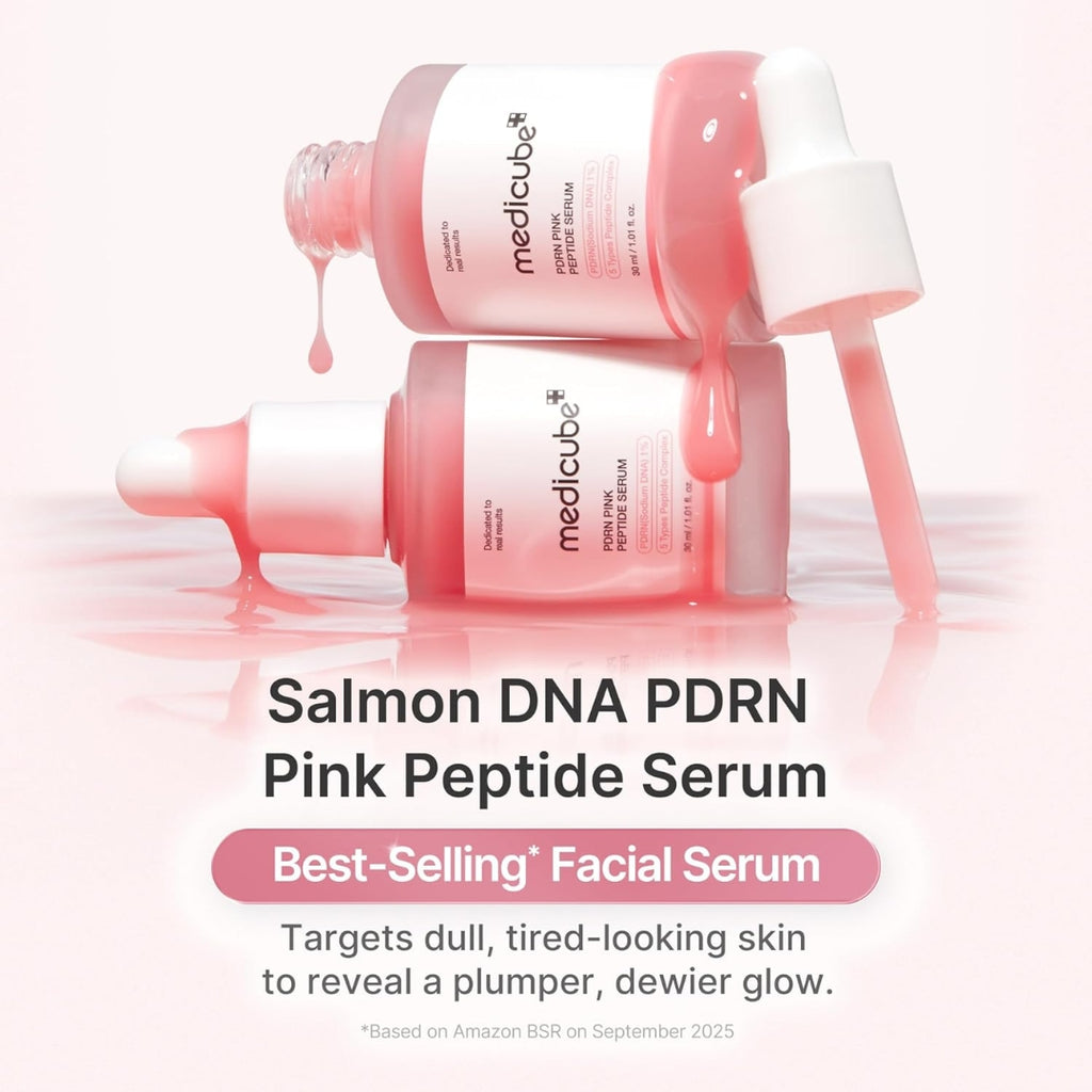 Medicube PDRN Pink Peptide Brightening Serum Niacinamide, Hydrating & Moisturising & Firming, 30ml