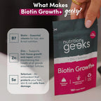 Biotin Hair Growth Supplement - 180 Vegan Tablets Enhanced with Zinc & Selenium, Biotin 10000 mcg - for Women & Men